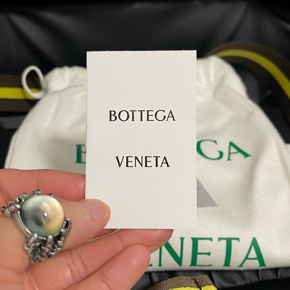 NWT Unisex One Size Bottega Veneta Leather-trim Grosgrain Stripe Belt In Brown - Picture 9 of 10